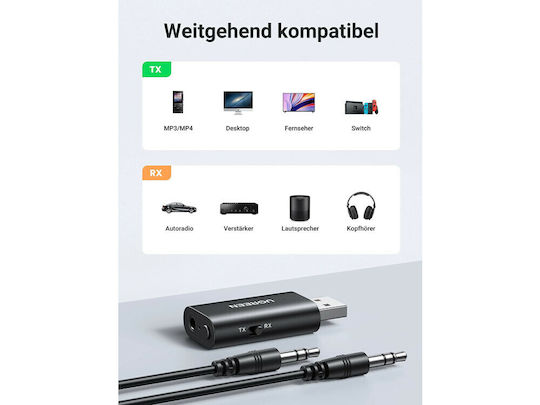Ugreen CM523 v5 Bluetooth 5.1 Receiver / Transmitter with USB Output Port