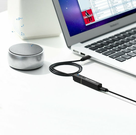 Ugreen CM107 Transmitter v5 Bluetooth 4.2 Receiver Transmitter with 3.5mm Jack Output Port Black