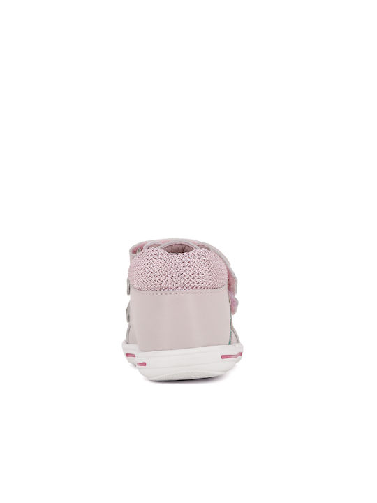 Pablosky Kids Boots with Hoop & Loop Closure Pink