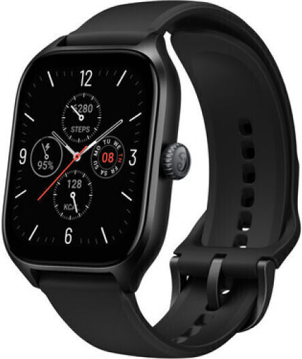 Amazfit GTS 4 Aluminium 43mm Αδιάβροχο Smartwatch με Παλμογράφο (Infinite Black)