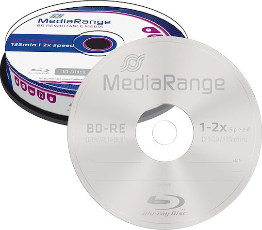 MediaRange BD-RE 2x 25GB Cake Box 10pcs