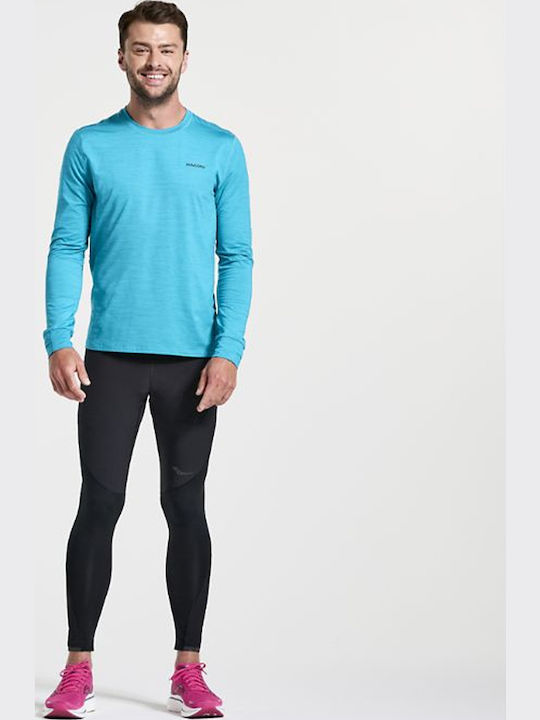 Saucony Boulder Wind Ανδρικό Αθλητικό Κολάν Μακρύ Μαύρο