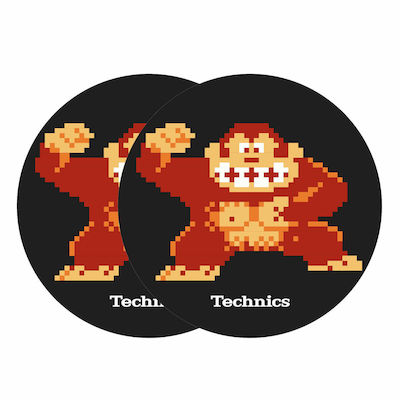 Magma Slipmat από Τσόχα Technics Donkey Kong (Ζεύγος) με Σχέδιο