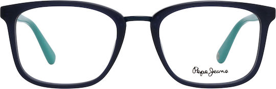 Pepe Jeans Bărbați Plastic Rame Ochelari Negru PJ3316-C3