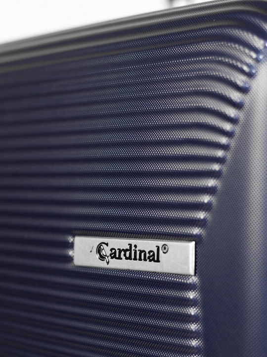 Cardinal 2009 Large Hard Navy Blue Suitcase With 4 Wheels Height 70cm