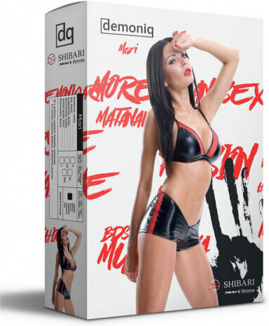 Demoniq Provocative Mari Bra Set Секси Комплект Бельо Черен