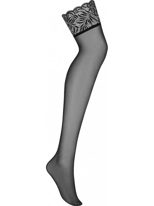 Obsessive Contica Sexy Schwarze Socken