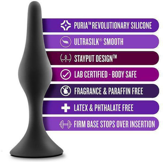 Blush Anal Adventures Platinum Beginner Πρωκτική Σφήνα Large Μαύρη