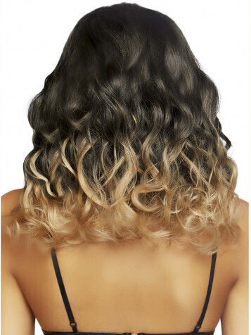 Leg Avenue A2865 Perucă Ombre Blondă Bob Lung Creț