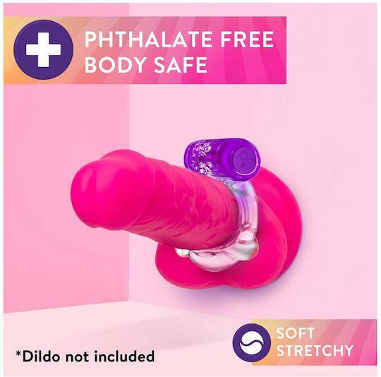 Blush Play With Me Pleaser C-Ring Vibrating Cock Ring Schwanz Silikon Purple