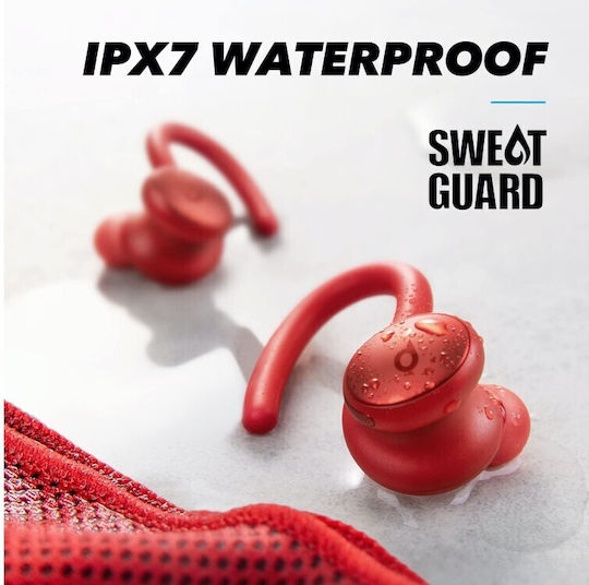 Soundcore by Anker Sport X10 In-ear Bluetooth Handsfree Earphones with Sweat Resistance and Charging Case Red