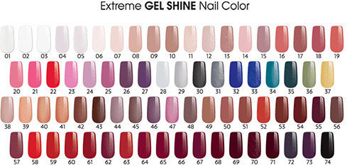 Golden Rose Extreme Gel Shine Glossy Long Lasting Nail Polish Red 58 10.2ml