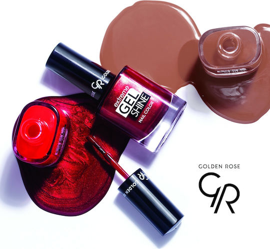 Golden Rose Extreme Gel Shine Glossy Long Lasting Nail Polish Red 58 10.2ml