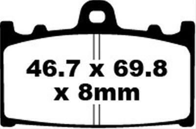 EBC Τακάκια Μοτοσυκλέτας Εμπρός για Suzuki GSF / GSR / TL για Kawasaki ZZR 600