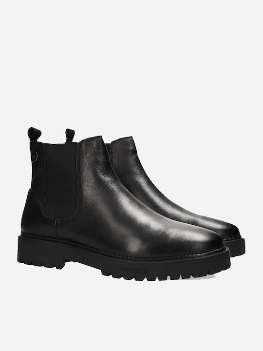 Leder Schwarz Chelsea Stiefeletten
