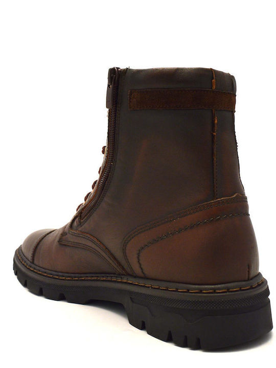 Leather Brown Men's Boots Anatomical