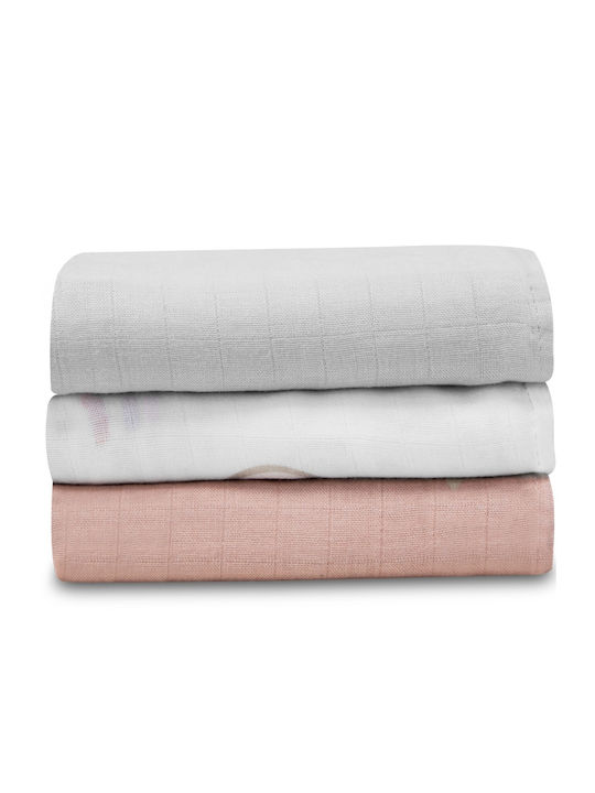 Lionelo Rainbow Swaddle Wraps Multicolour 70x70cm. 3pcs