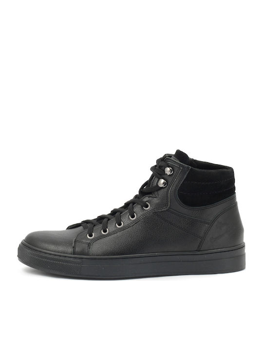 Leder Schwarz Stiefel