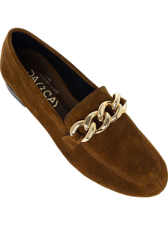 Women's Loafers in Brown Color