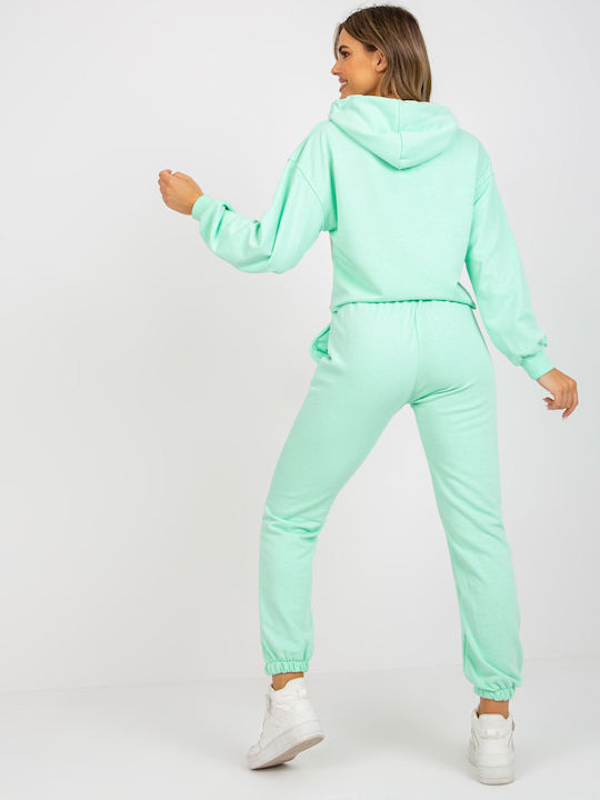 Ex Moda Damen-Sweatpants-Set Mint