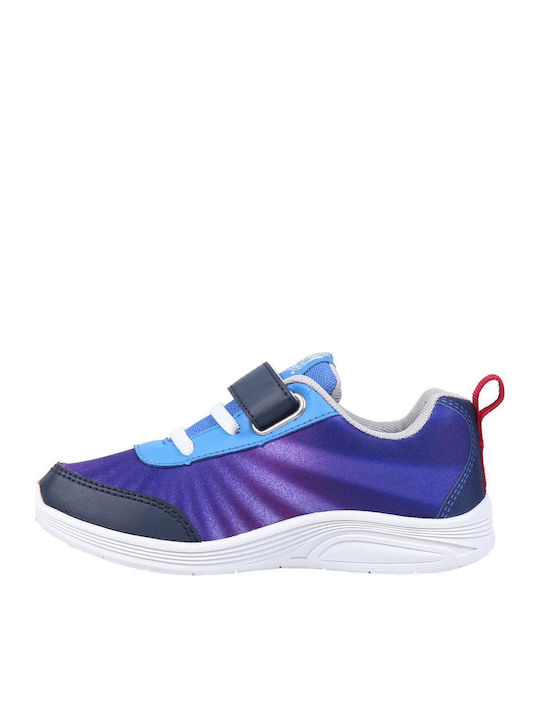 Paw Patrol Παιδικά Sneakers με Σκρατς & Φωτάκια Μπλε