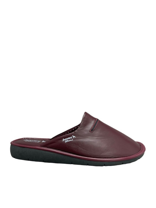 Papuci bărbați iarna Burgundy