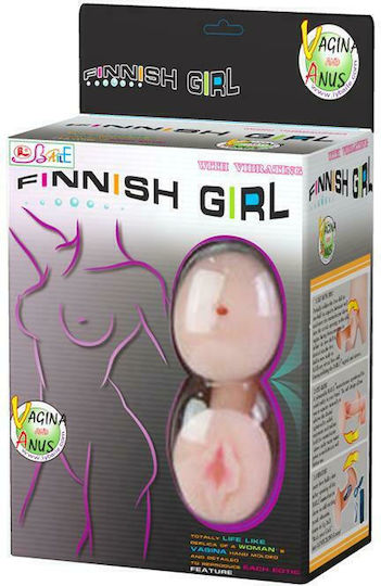 Baile Finish Girl Надуваема Кукла Butt / Vagina с Вибрация BM-015001
