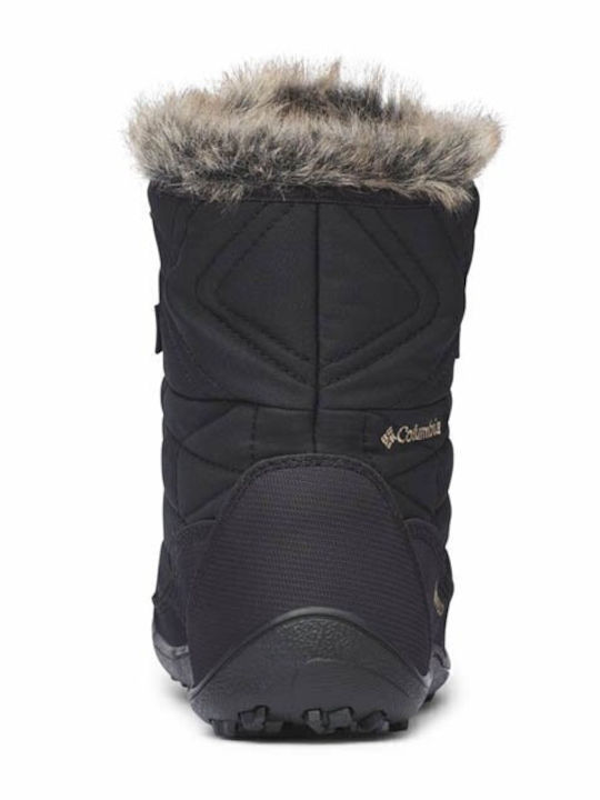 Minx Shorty III Damenstiefel mit Pelz Schwarz