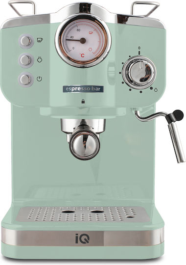 IQ Μηχανή Espresso 1100W Πίεσης 20bar Πράσινη CM-175