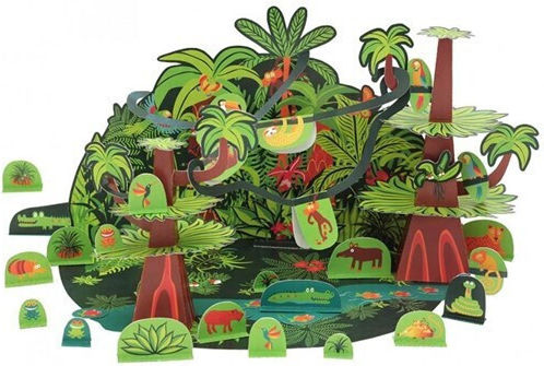 Pukaca Paper Construction Toy Tropical Forest for Children 6+ years old+ Years
