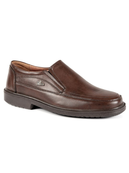 Boxer Men's Leather Moccasins Brown