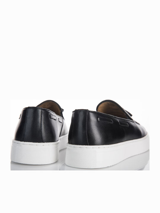 Men's Leather Moccasins Black