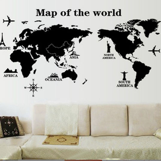 Autocolant Decorativ Perete World 1buc