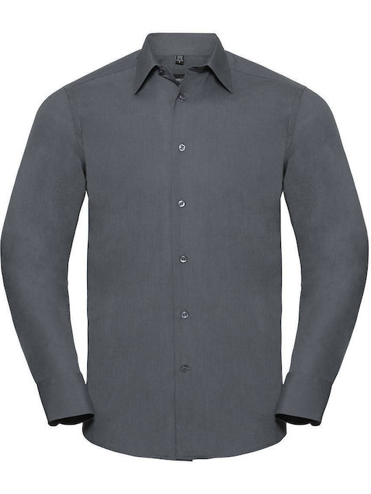 Long Sleeve Shirt in Regular Fit Gray