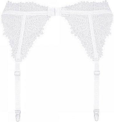 Obsessive Bianelle Strumpfbänder mit Spitze Garter Belt Weiß