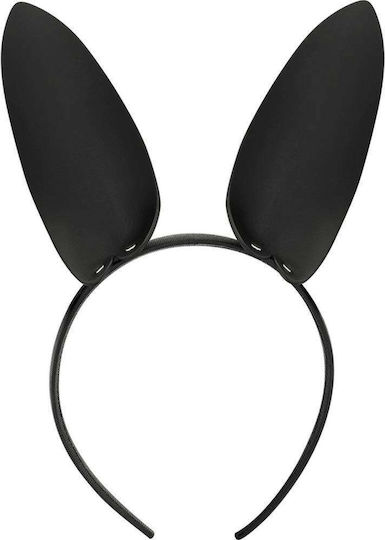 Coquette Chic Desire Headband With Bunny Ears Sexy Στέκα Μαύρη