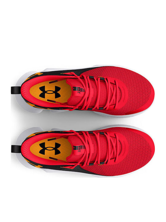 Flow Futr X 2 Low Basketball Shoes Bolt Red / Black / Orange Shock