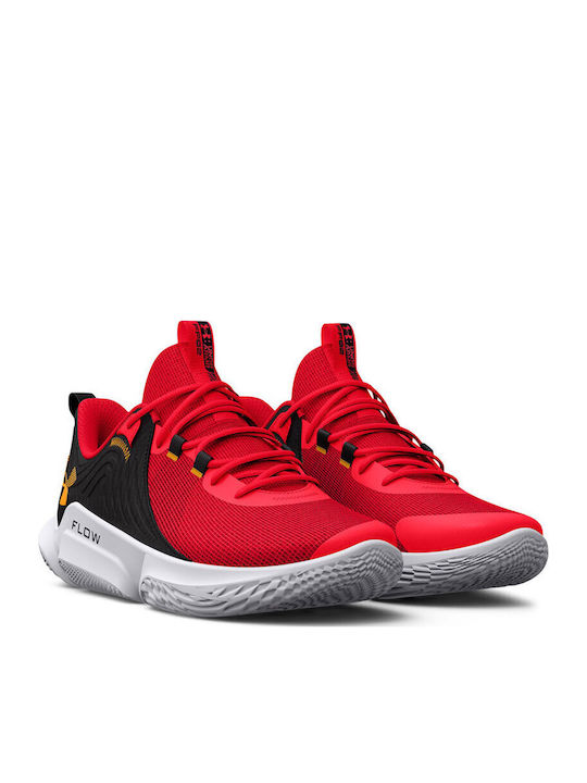 Flow Futr X 2 Low Basketball Shoes Bolt Red / Black / Orange Shock