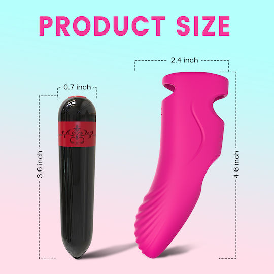 Boss Of Toys Aurora Vibrator Finger with Remote Control Finger Vibrator 11.8cm Pink