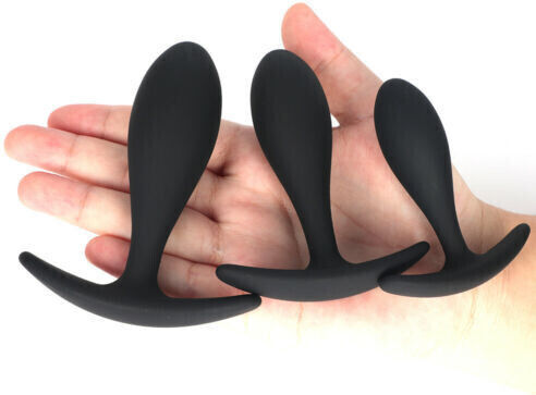 CyprusLoveShop Anal Plugs Set Black 3pcs