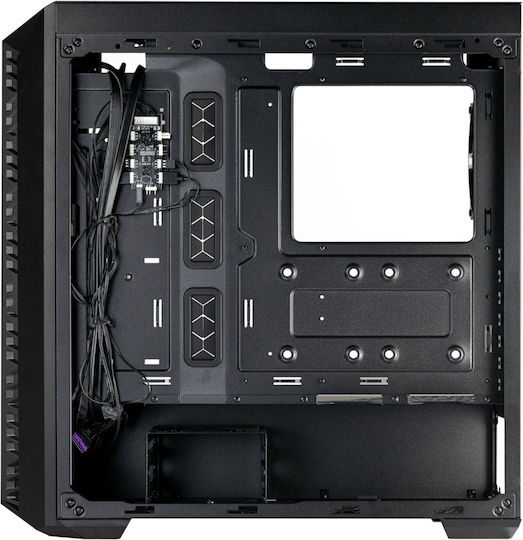 CoolerMaster MasterBox MB520 Mesh Gaming Midi Tower Κουτί Υπολογιστή με Πλαϊνό Παράθυρο και RGB Φωτισμό Μαύρο
