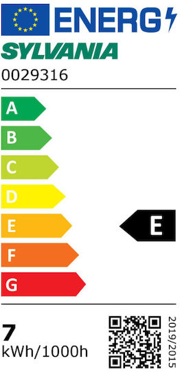 Sylvania Λάμπα LED 7W για Ντουί E27 Θερμό Λευκό 806lm Dimmable
