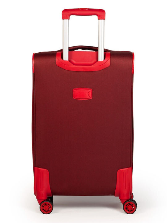 Cardinal 3300 Kabinen-Koffer Stoff Burgundisch mit 4 Räder Höhe 50cm