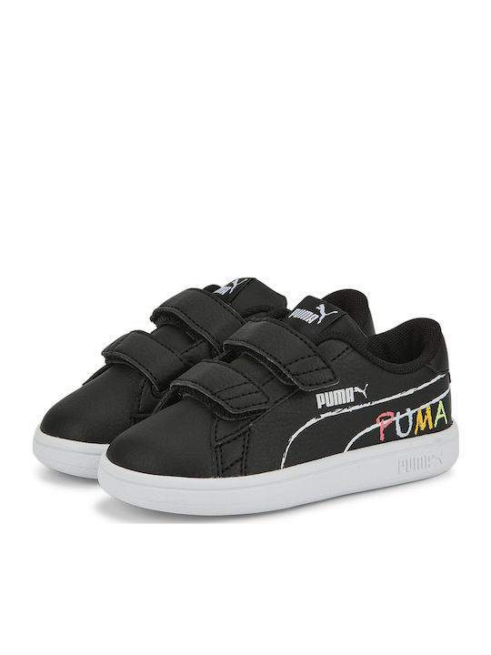 PUMA Smash V2 Home School Black