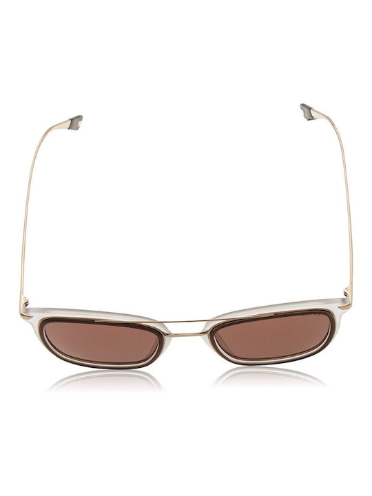 Police Sunglasses with Brown Acetate Frame and Brown Lenses SPL725M G79M