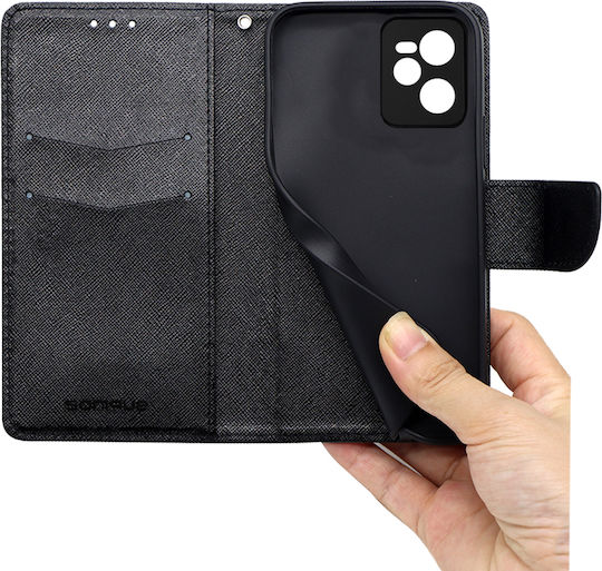 Sonique Trend Wallet Δερματίνης Μαύρο (Realme C35)