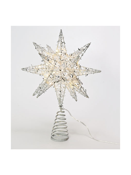 Aca Christmas Star Illuminated Ornament Gold