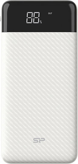 Silicon Power GS28 Power Bank 20000mAh mit 2 USB-A Anschlüssen Weiß