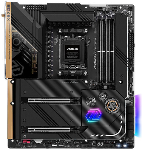 ASRock X670E Taichi Wi-Fi Placă de bază ATX extins cu AMD AM5 Socket