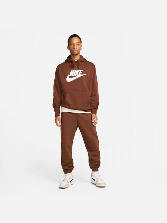 Sportswear Sweatpants with Elastic Brown